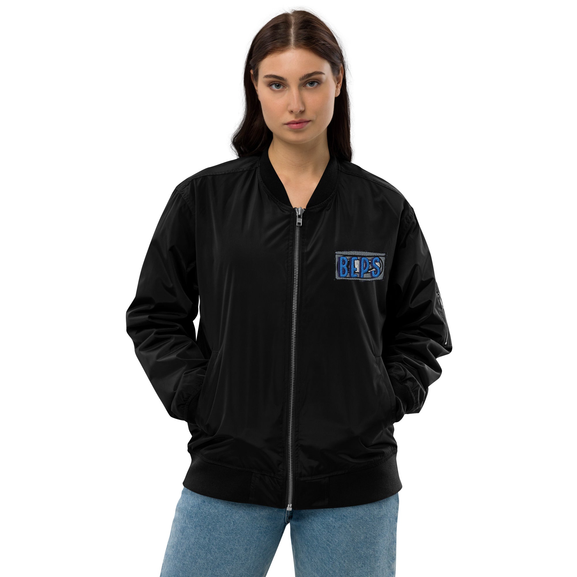 BEPs X Bamboozle Embroidered Unisex Bomber Jacket