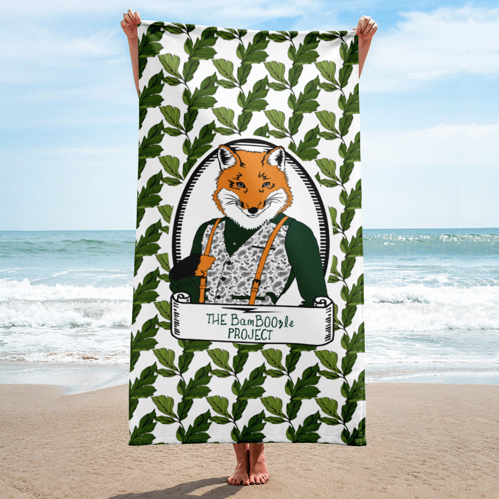 Gentleman Fox Forest Beach Towel