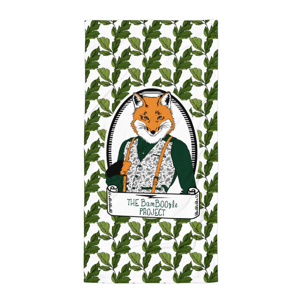 Gentleman Fox Forest Beach Towel