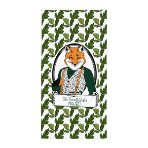 Gentleman Fox Forest Beach Towel