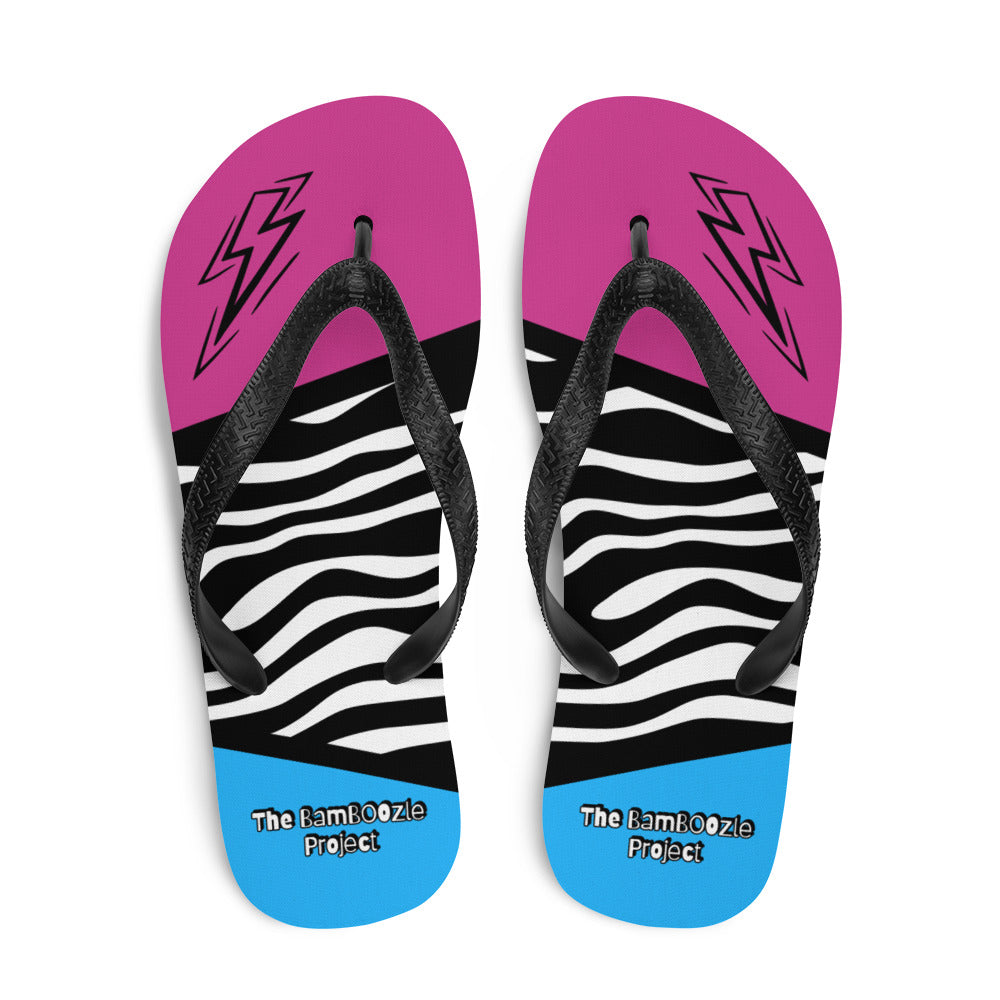 Zebra Flip-Flops