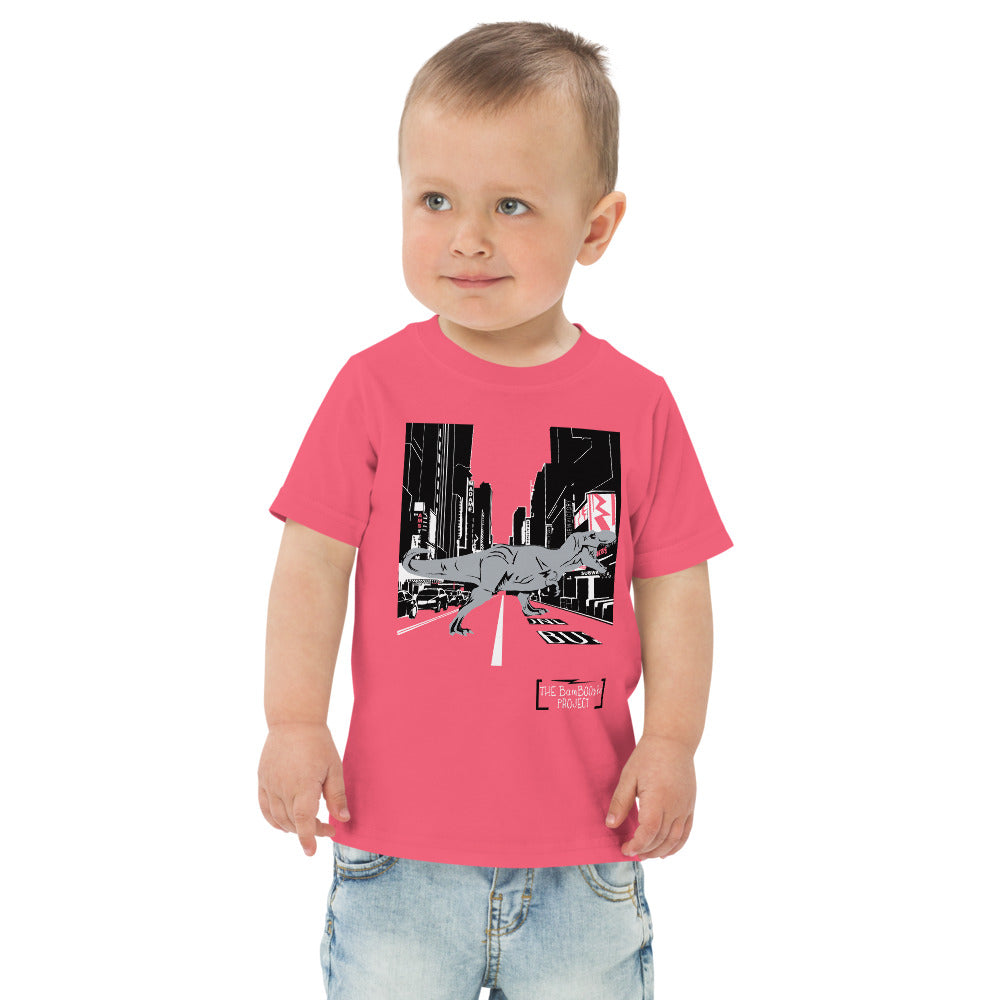 Toddler T-Rex in Times Square T-shirt