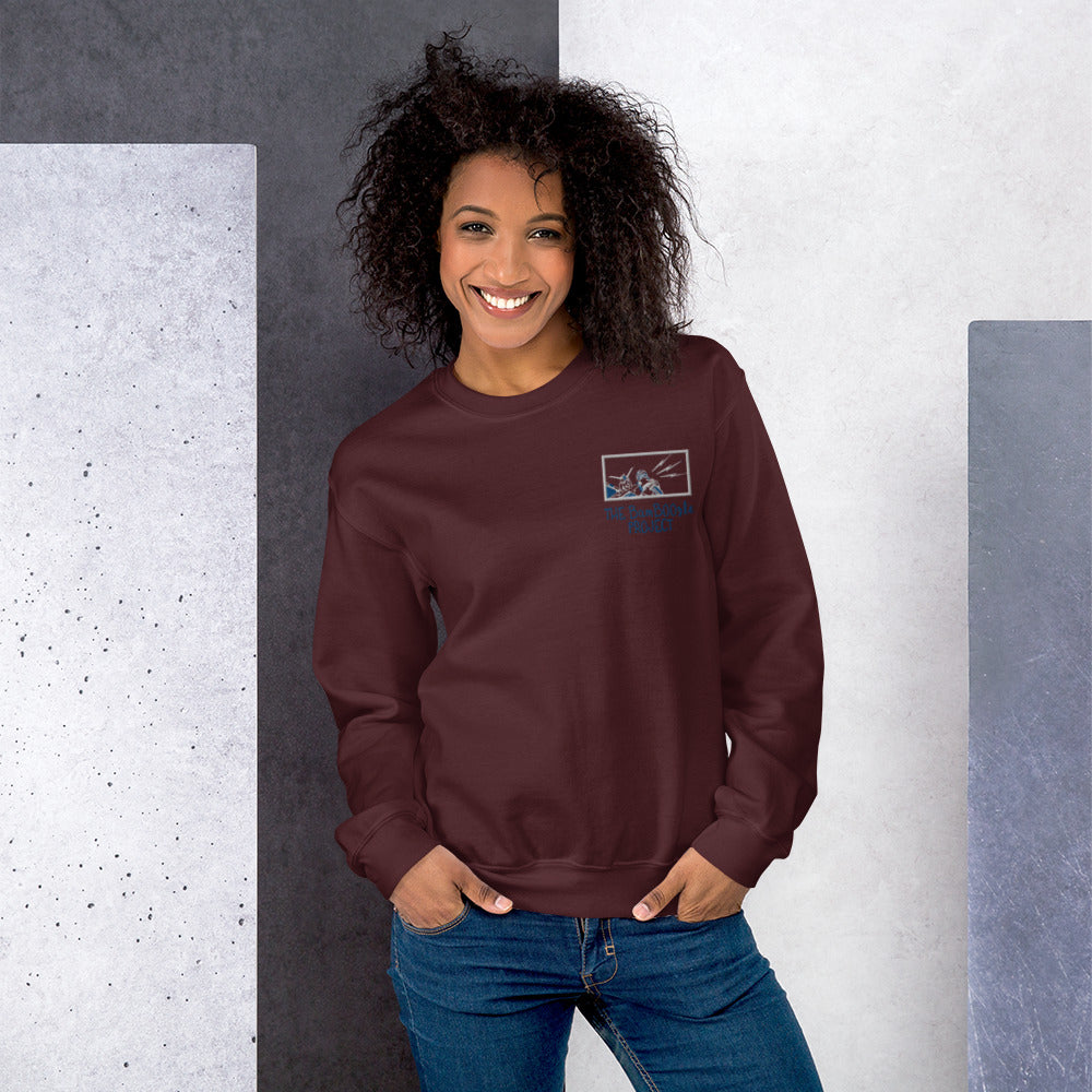Robot Karaoke Embroidered Unisex Sweatshirt