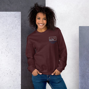 Robot Karaoke Embroidered Unisex Sweatshirt