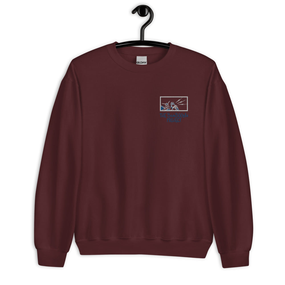 Robot Karaoke Embroidered Unisex Sweatshirt
