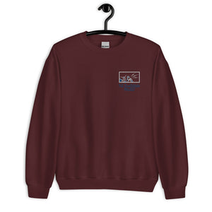 Robot Karaoke Embroidered Unisex Sweatshirt