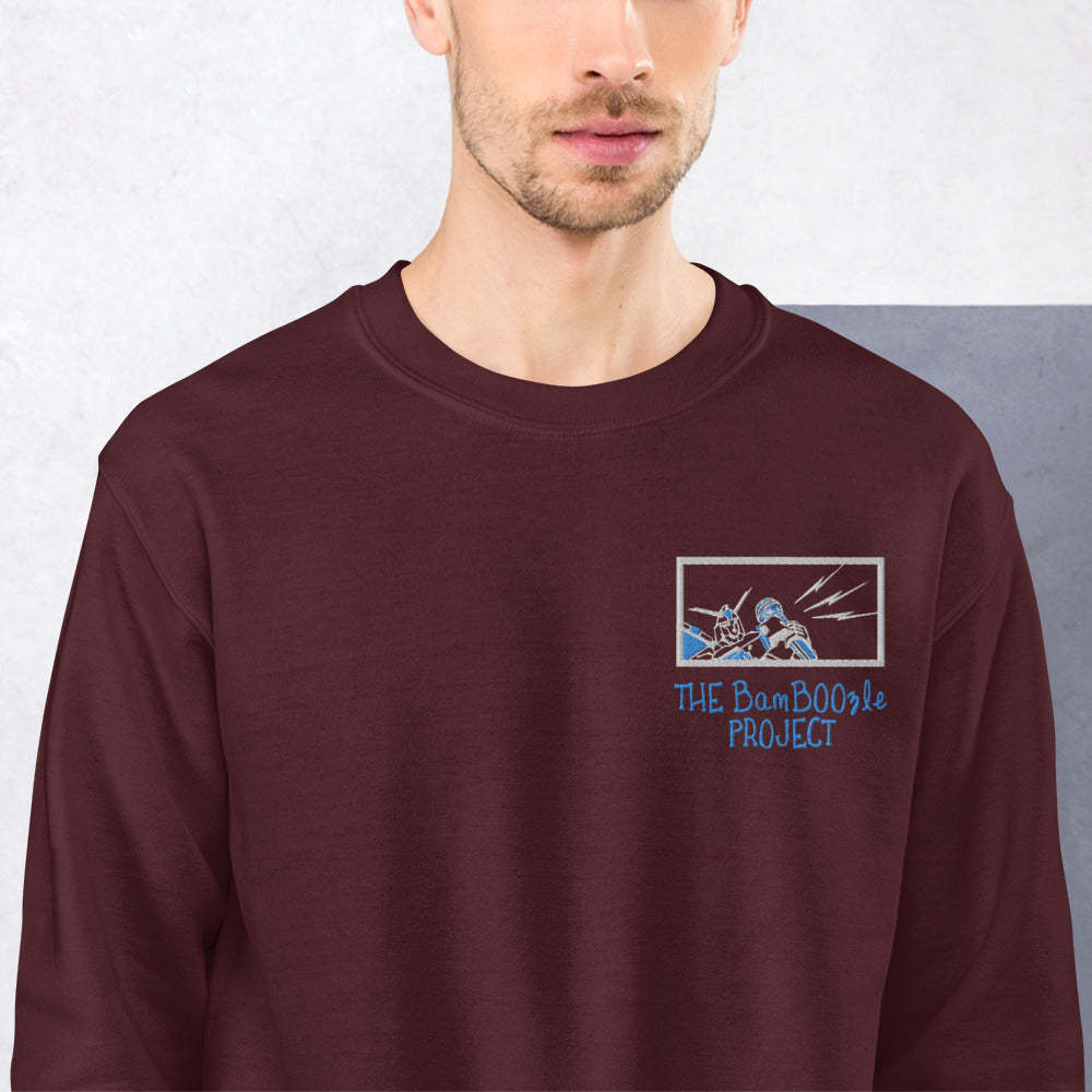 Robot Karaoke Embroidered Unisex Sweatshirt