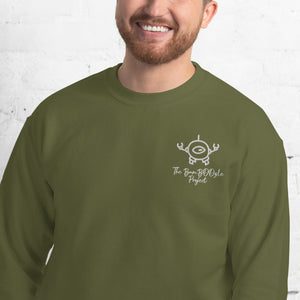 Mini-bot Embroidered Unisex Sweatshirt