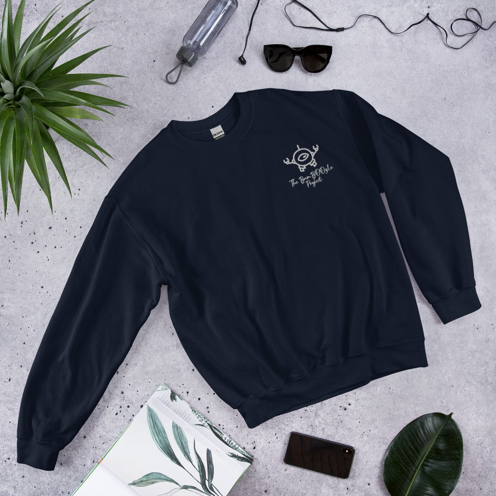 Mini-bot Embroidered Unisex Sweatshirt