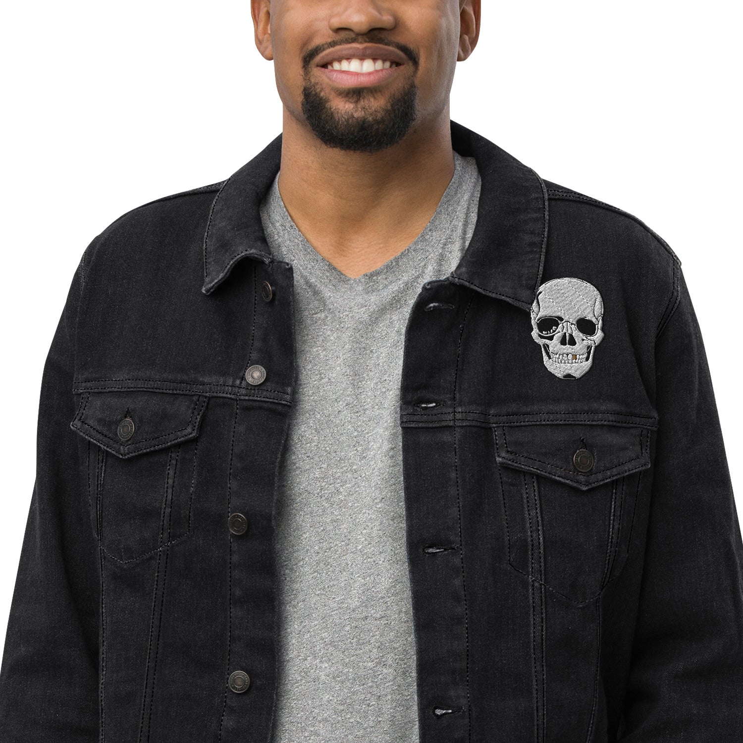 TBP Skull Crusher Unisex Denim Jacket