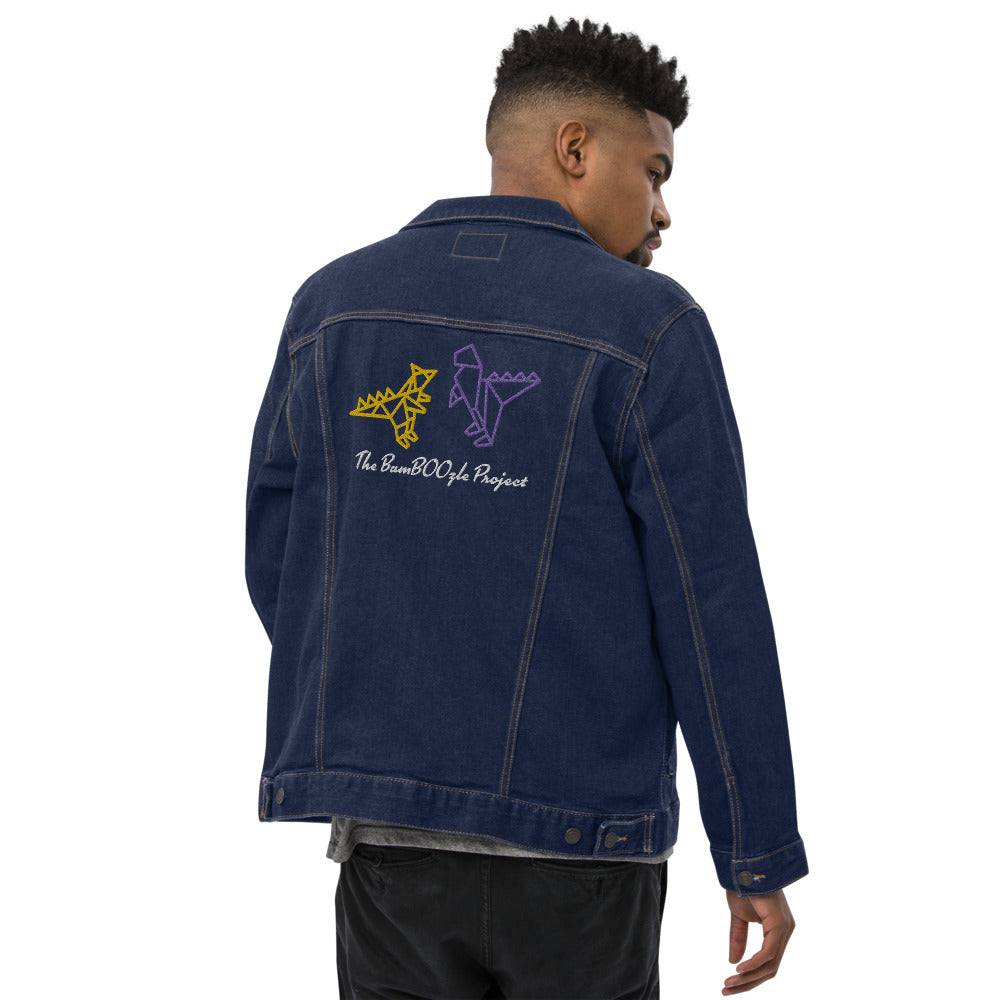 Dino's fighting Embroidered Unisex denim jacket