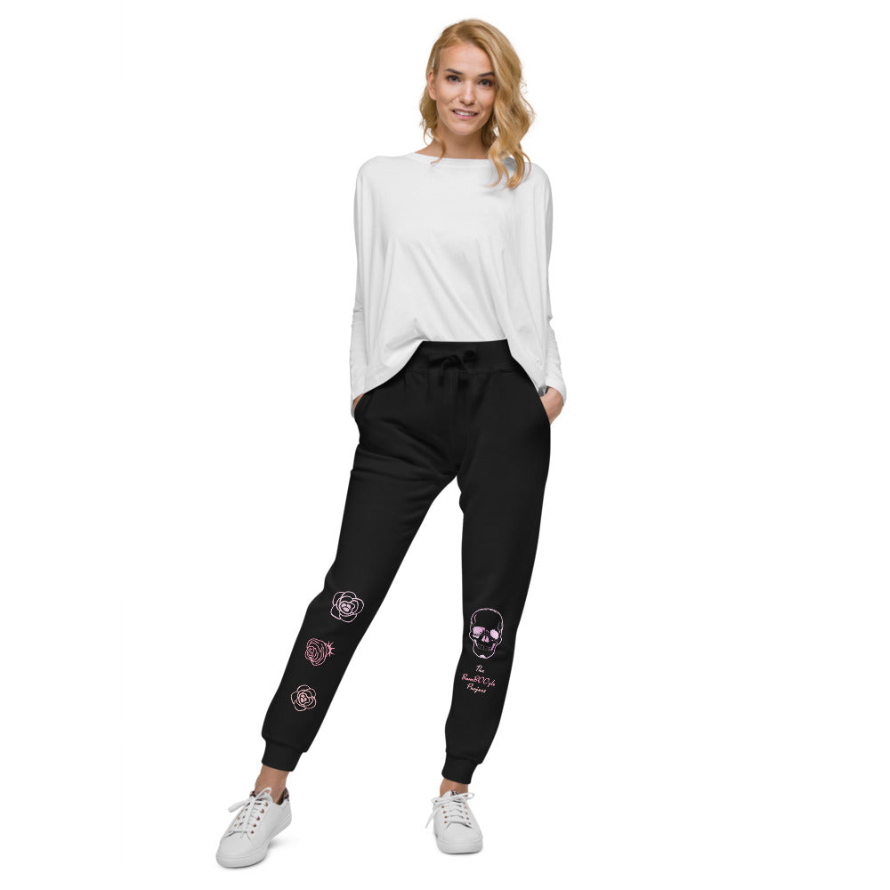 Skull Crusher Pink Unisex fleece sweatpants