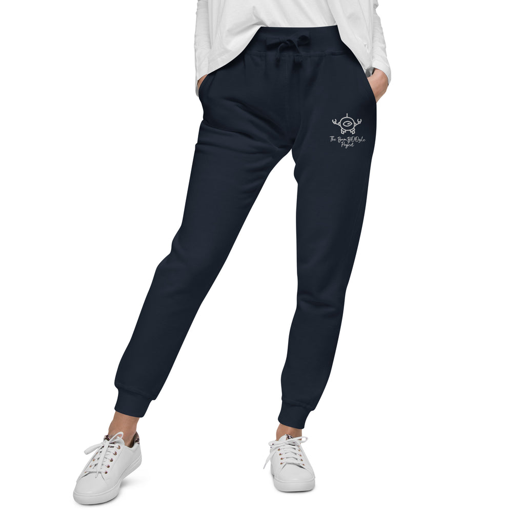 Mini-Bot Embroidered Unisex fleece sweatpants