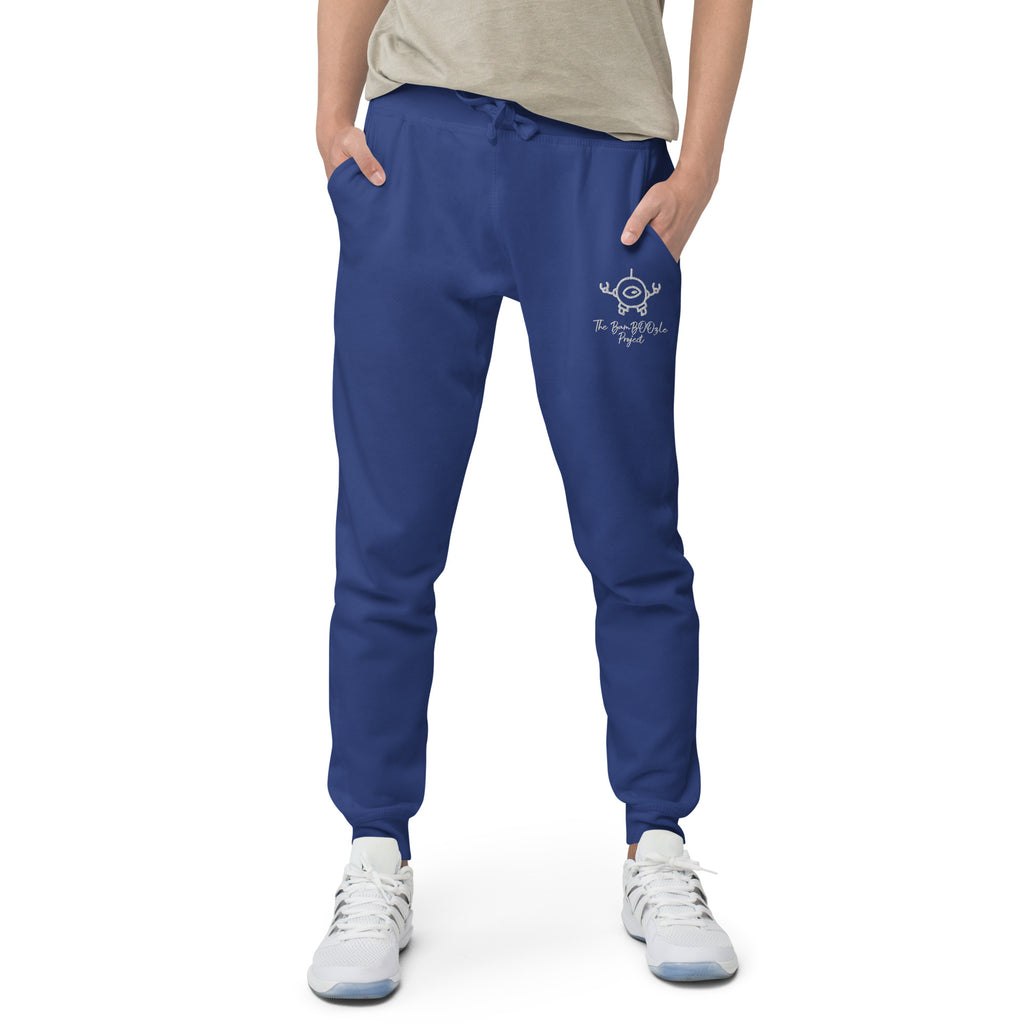 Mini-Bot Embroidered Unisex fleece sweatpants