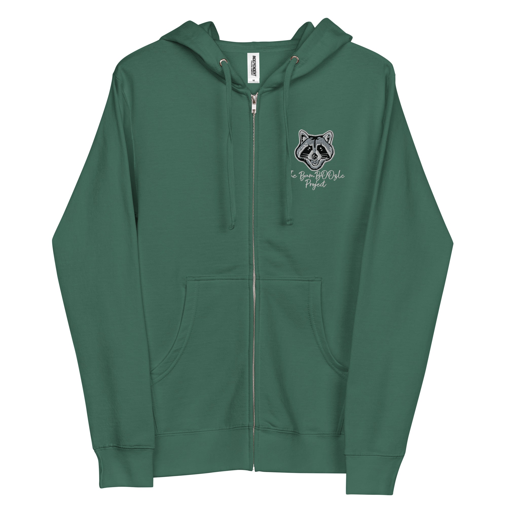 Scoot The Loot Embroidered Unisex Fleece Zip Up Hoodie
