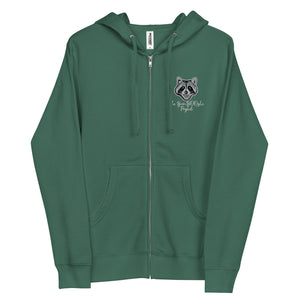 Scoot The Loot Embroidered Unisex Fleece Zip Up Hoodie