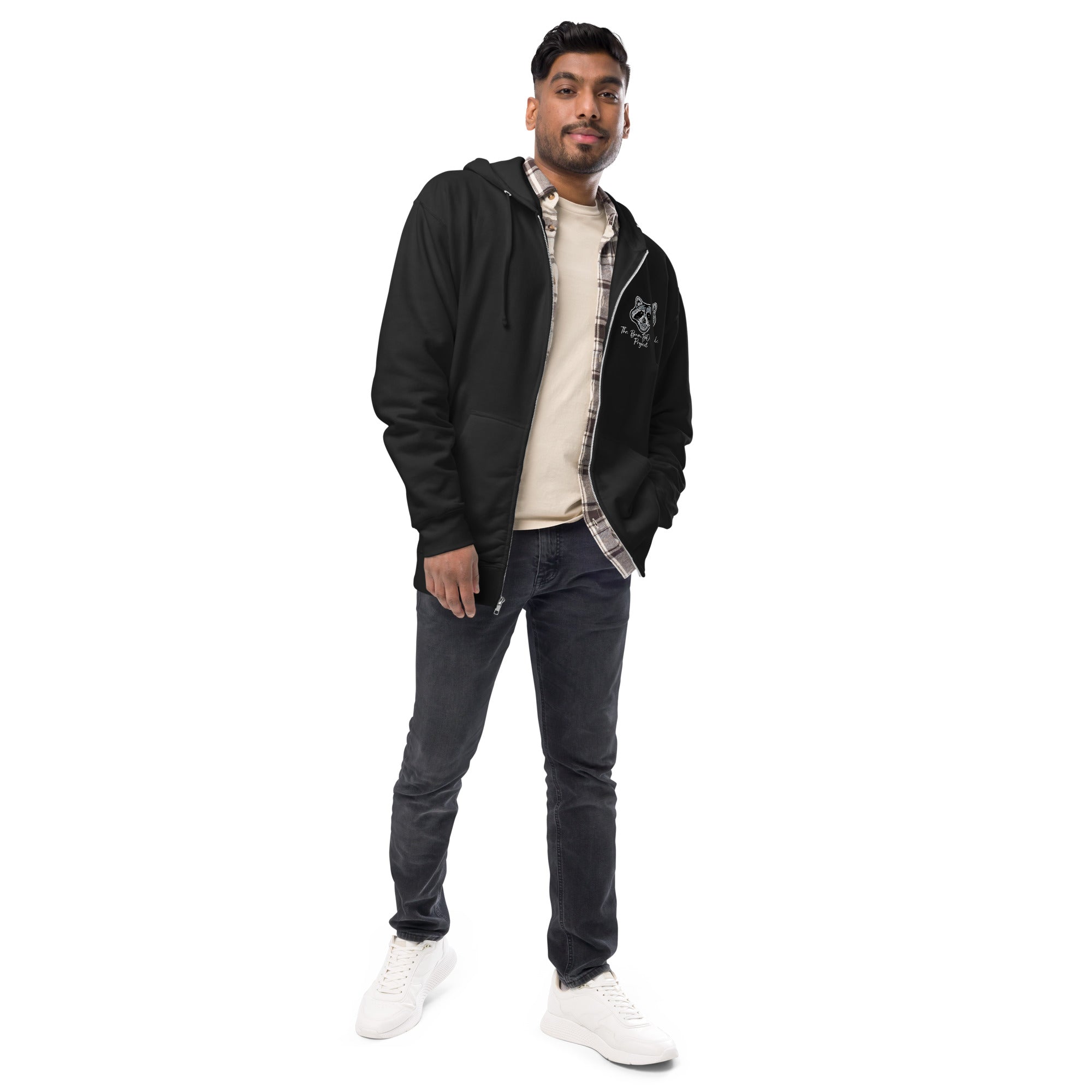 Scoot The Loot Embroidered Unisex Fleece Zip Up Hoodie