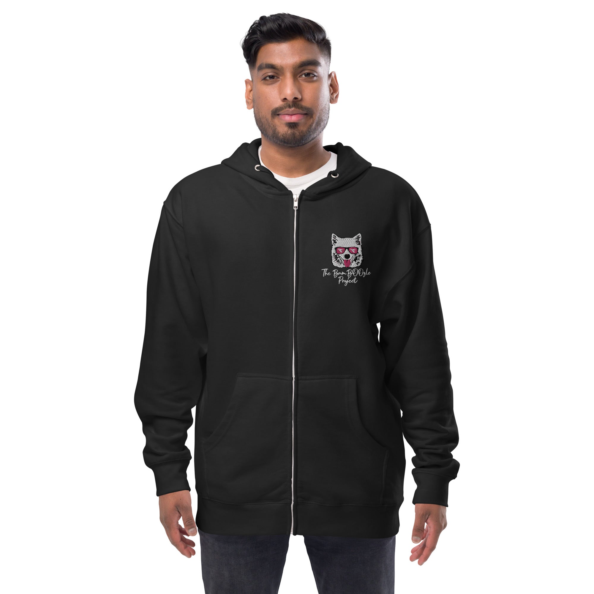 BamBoozle Bear Unisex Fleece Zip Up Hoodie
