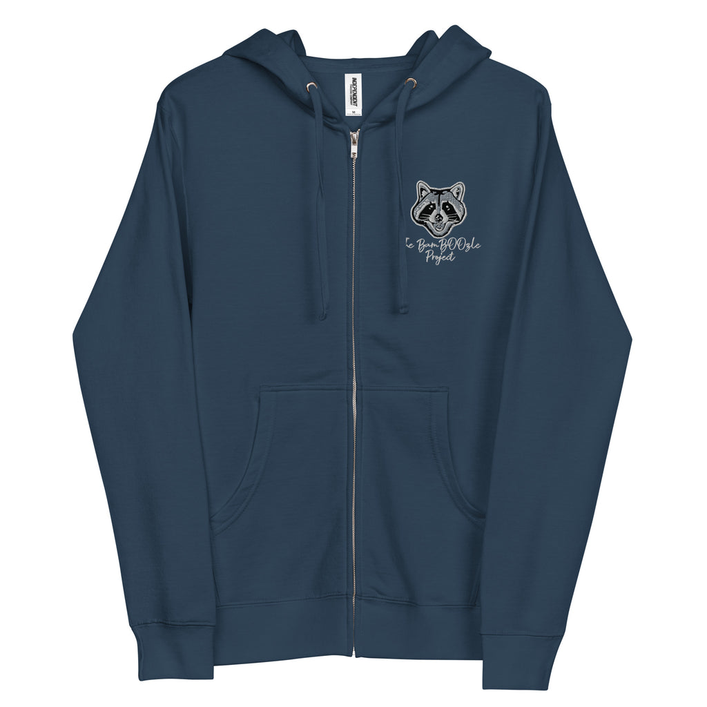 Scoot The Loot Embroidered Unisex Fleece Zip Up Hoodie