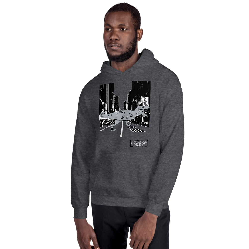 T-Rex in Times Square Unisex Hoodie