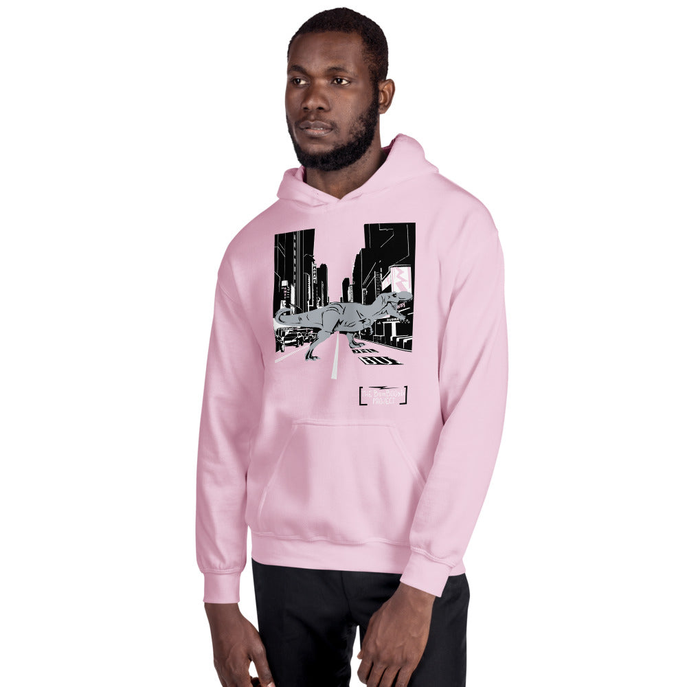 T-Rex in Times Square Unisex Hoodie