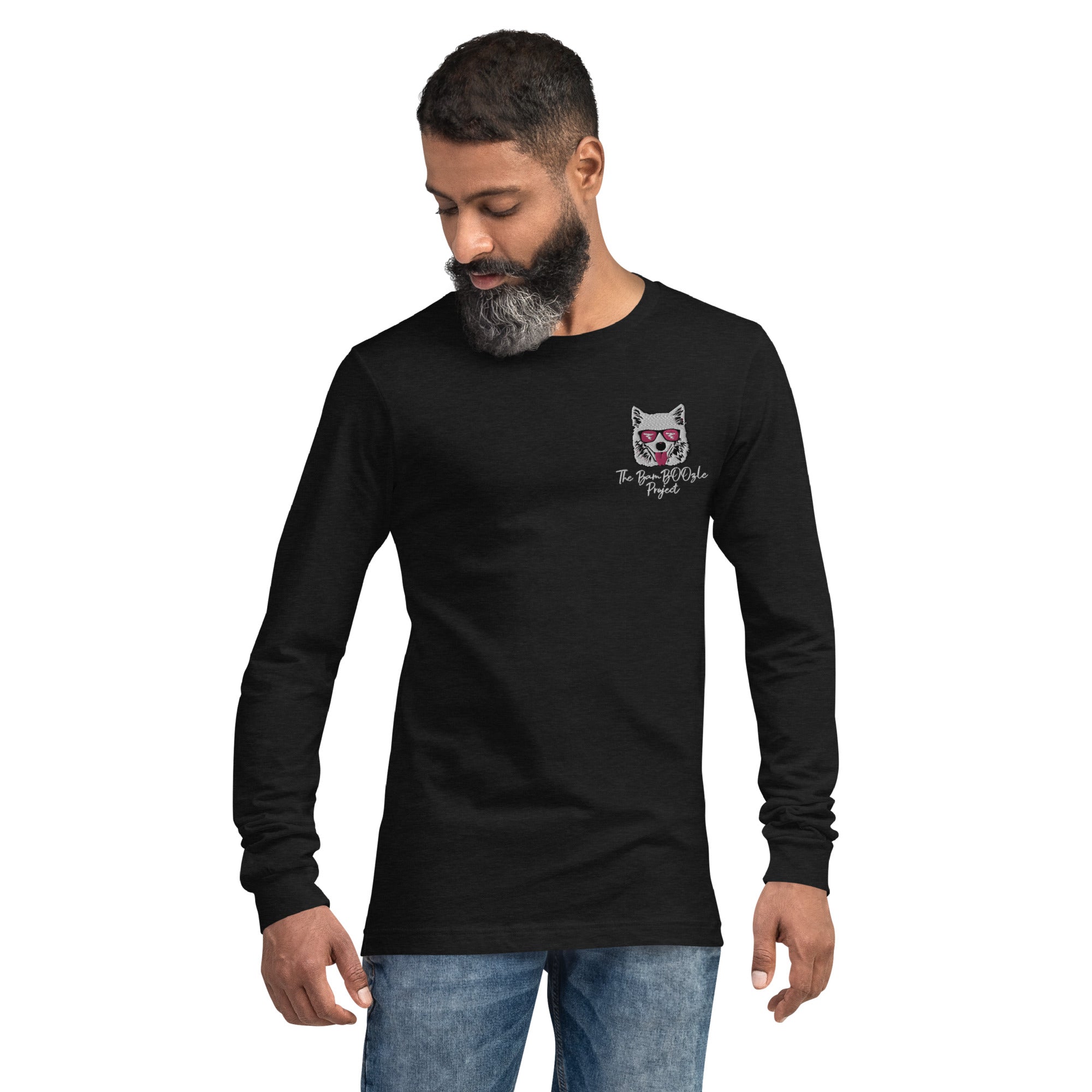 BamBOOzle Bear Embroidered Unisex Long Sleeve Tee