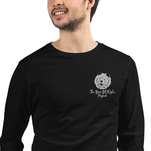Chimmie Astropup Embroidered Unisex Long Sleeve Tee