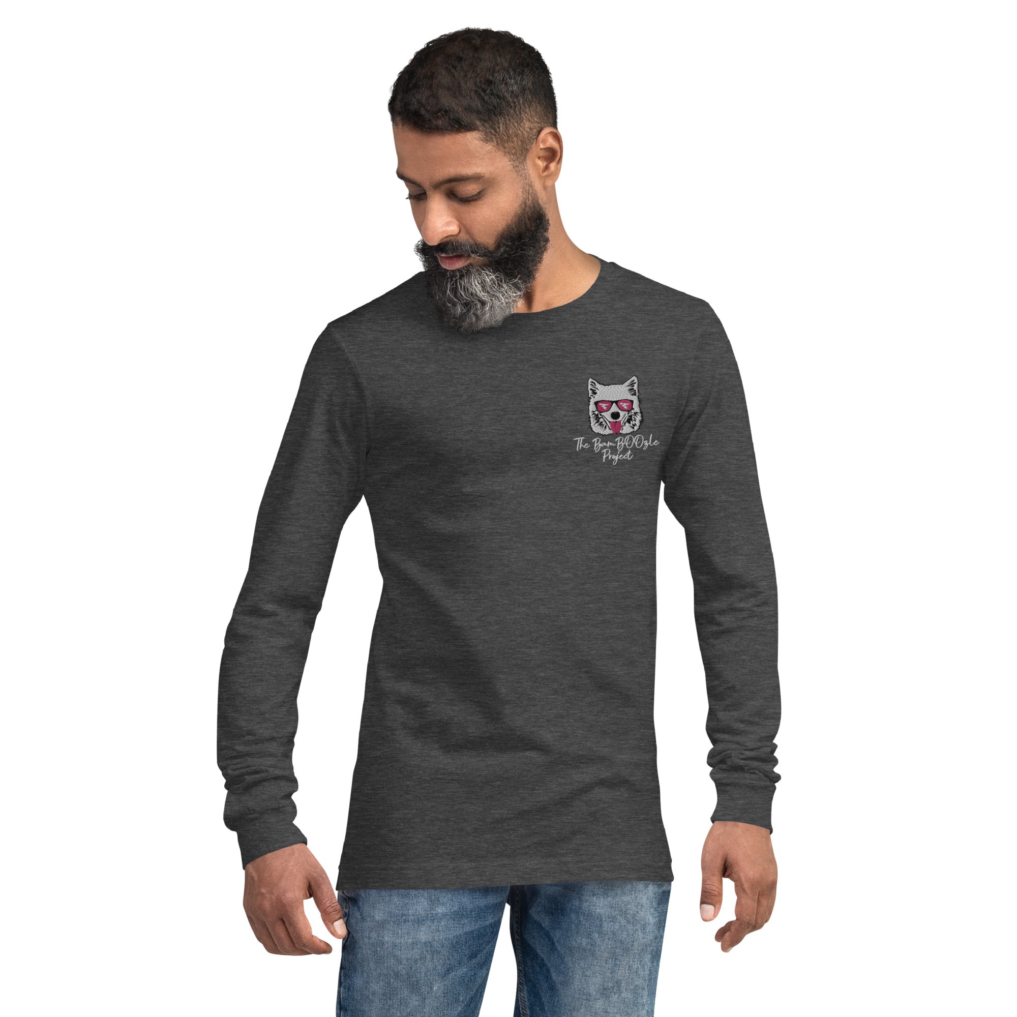 BamBOOzle Bear Embroidered Unisex Long Sleeve Tee