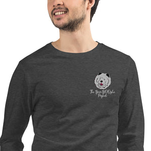 Chimmie Astropup Embroidered Unisex Long Sleeve Tee