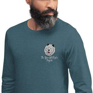 Chimmie Astropup Embroidered Unisex Long Sleeve Tee