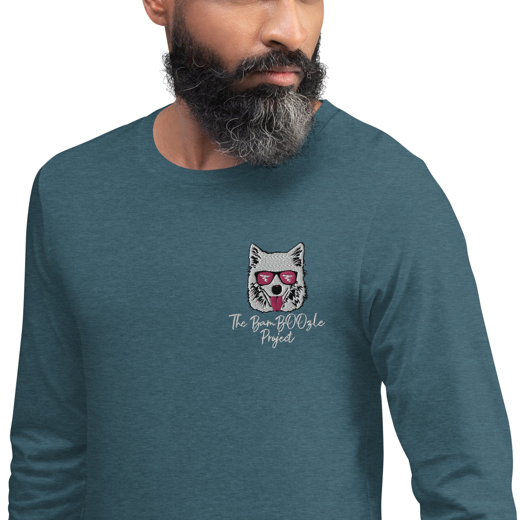 BamBOOzle Bear Embroidered Unisex Long Sleeve Tee