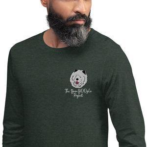 Chimmie Astropup Embroidered Unisex Long Sleeve Tee