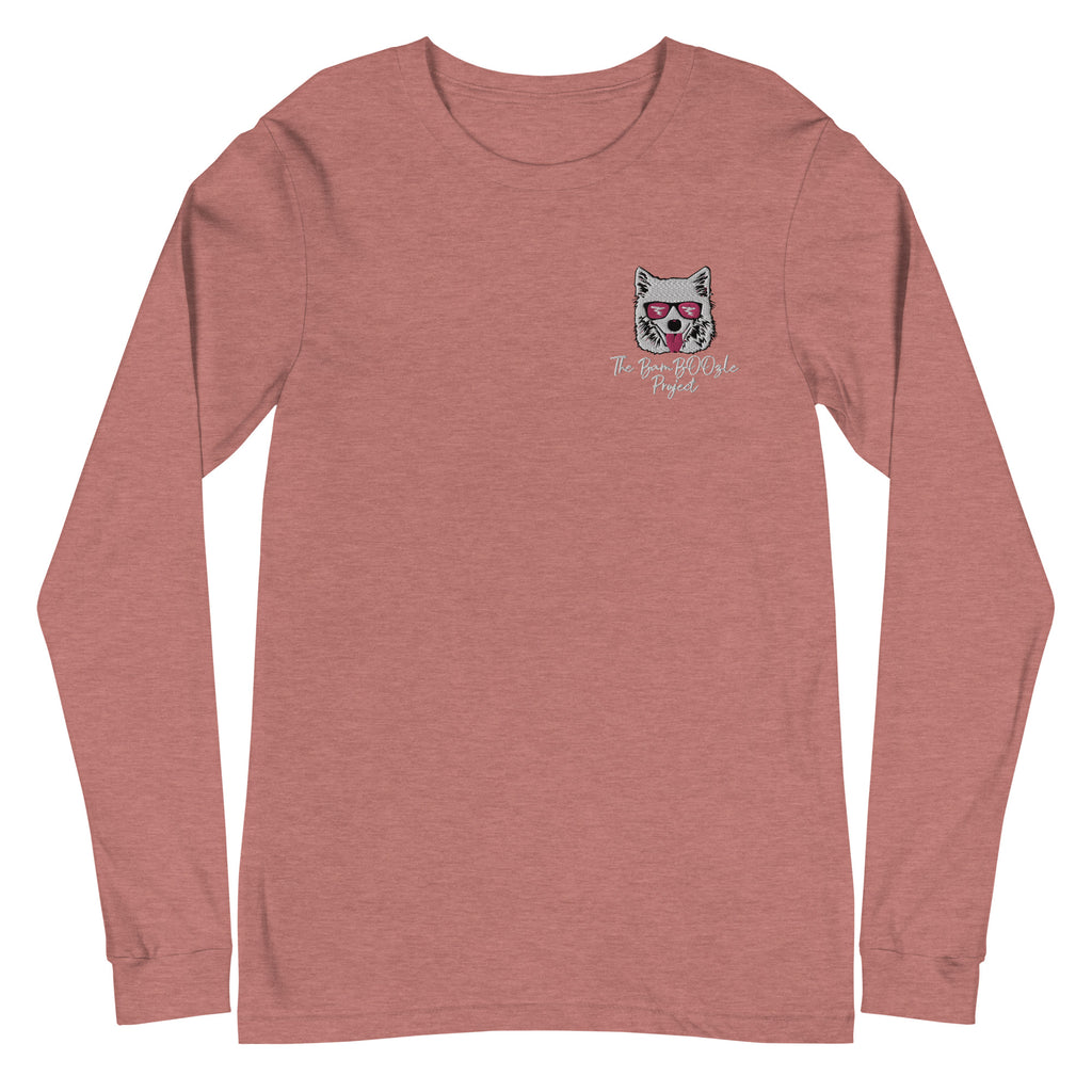BamBOOzle Bear Embroidered Unisex Long Sleeve Tee