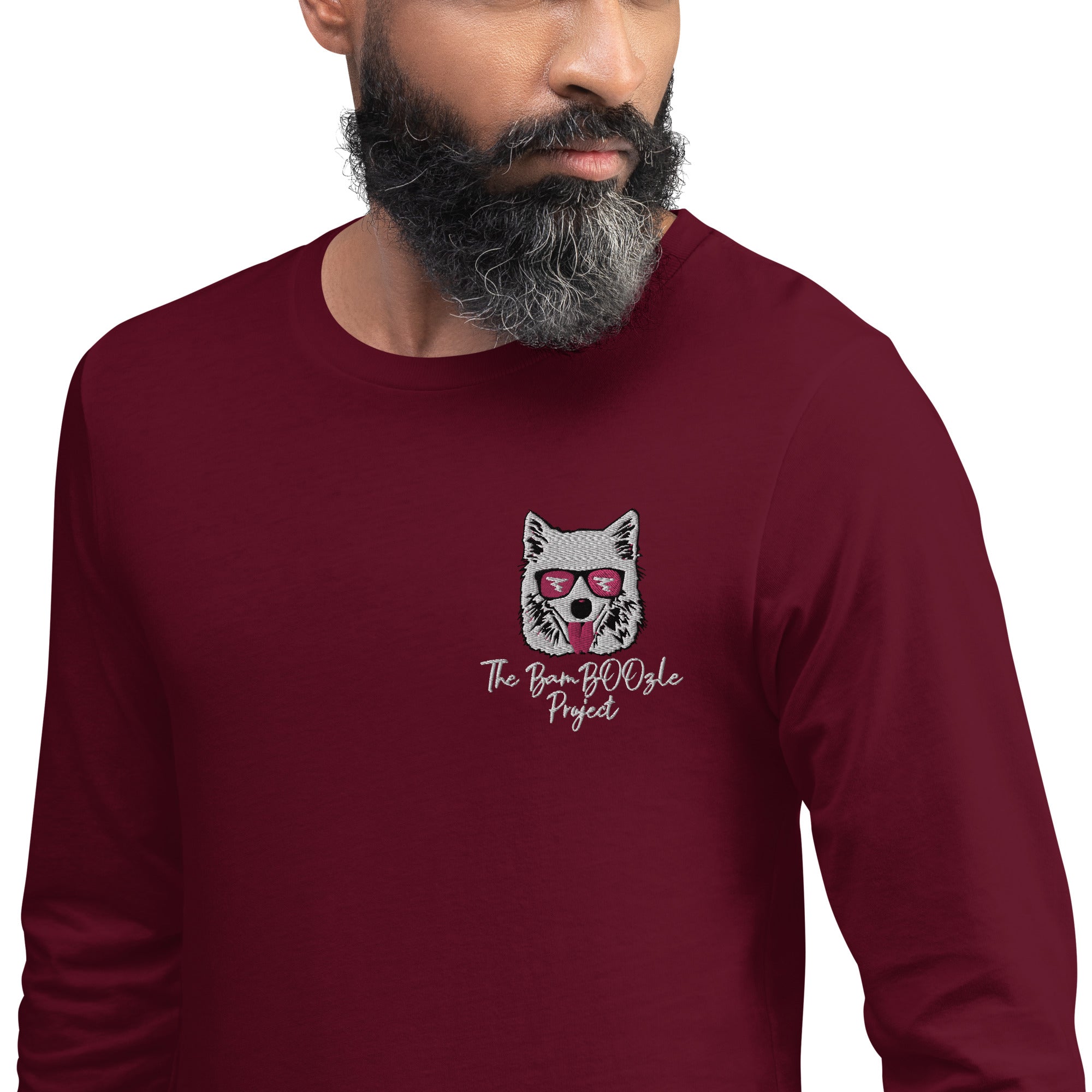 BamBOOzle Bear Embroidered Unisex Long Sleeve Tee