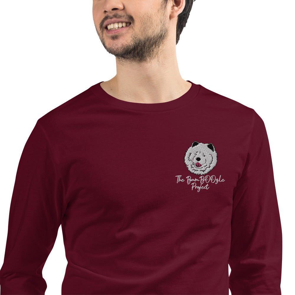 Chimmie Astropup Embroidered Unisex Long Sleeve Tee