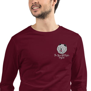 Chimmie Astropup Embroidered Unisex Long Sleeve Tee