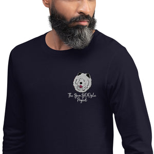 Chimmie Astropup Embroidered Unisex Long Sleeve Tee