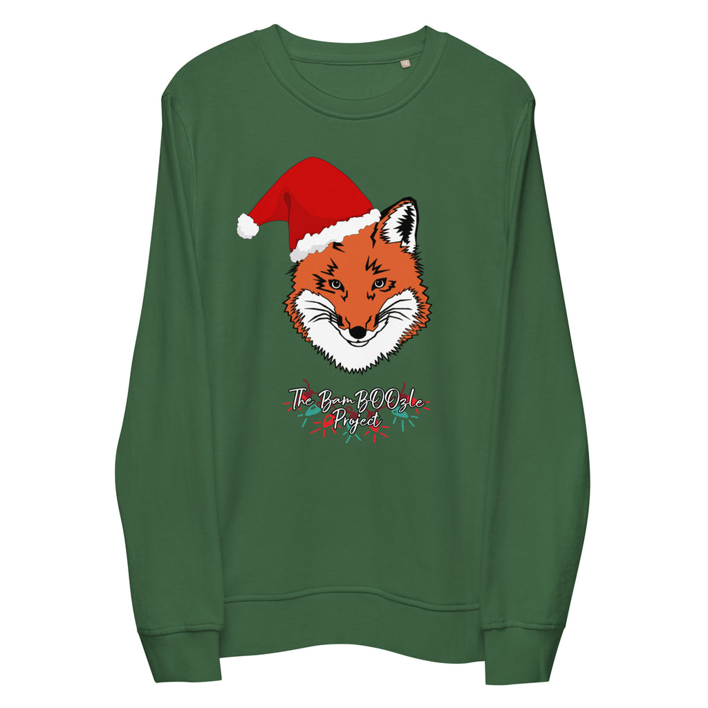 Foxy Christmas Unisex Organic Sweatshirt
