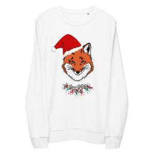 Foxy Christmas Unisex Organic Sweatshirt