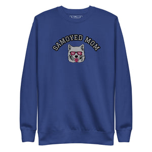 Samoyed Mom Unisex Embroidered Sweatshirt