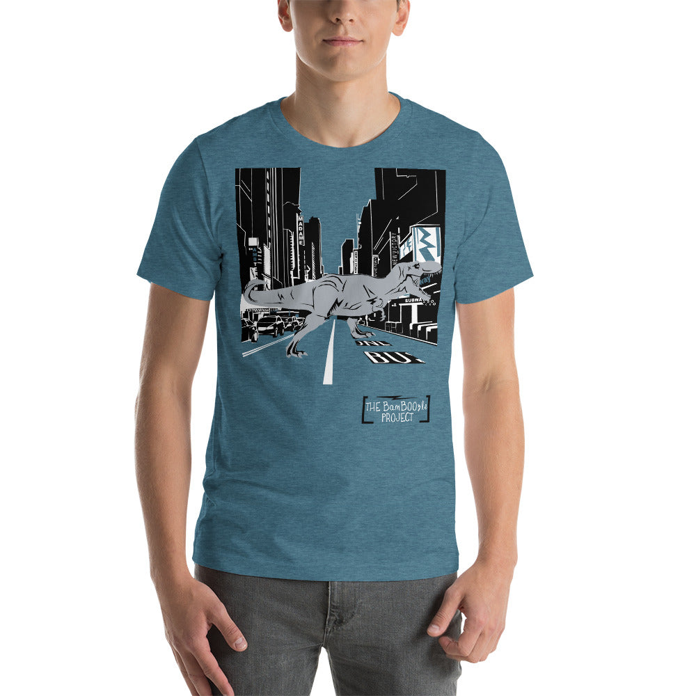 T-Rex in Times Square Unisex t-shirt