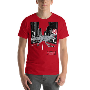 T-Rex in Times Square Unisex t-shirt