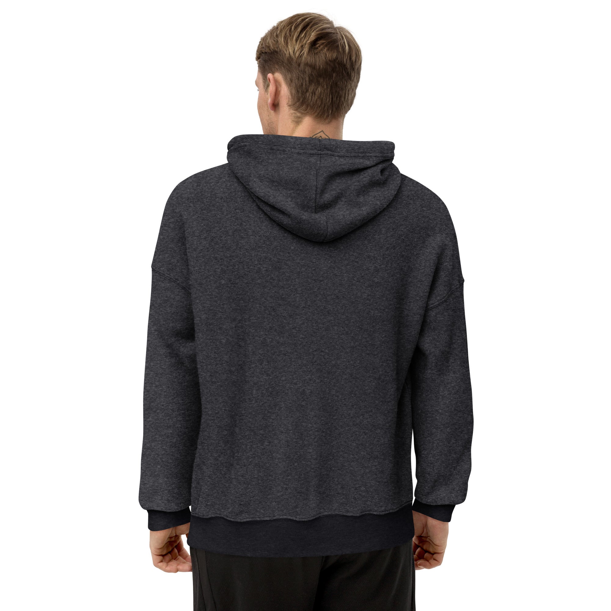 Lightning Unisex sueded fleece hoodie