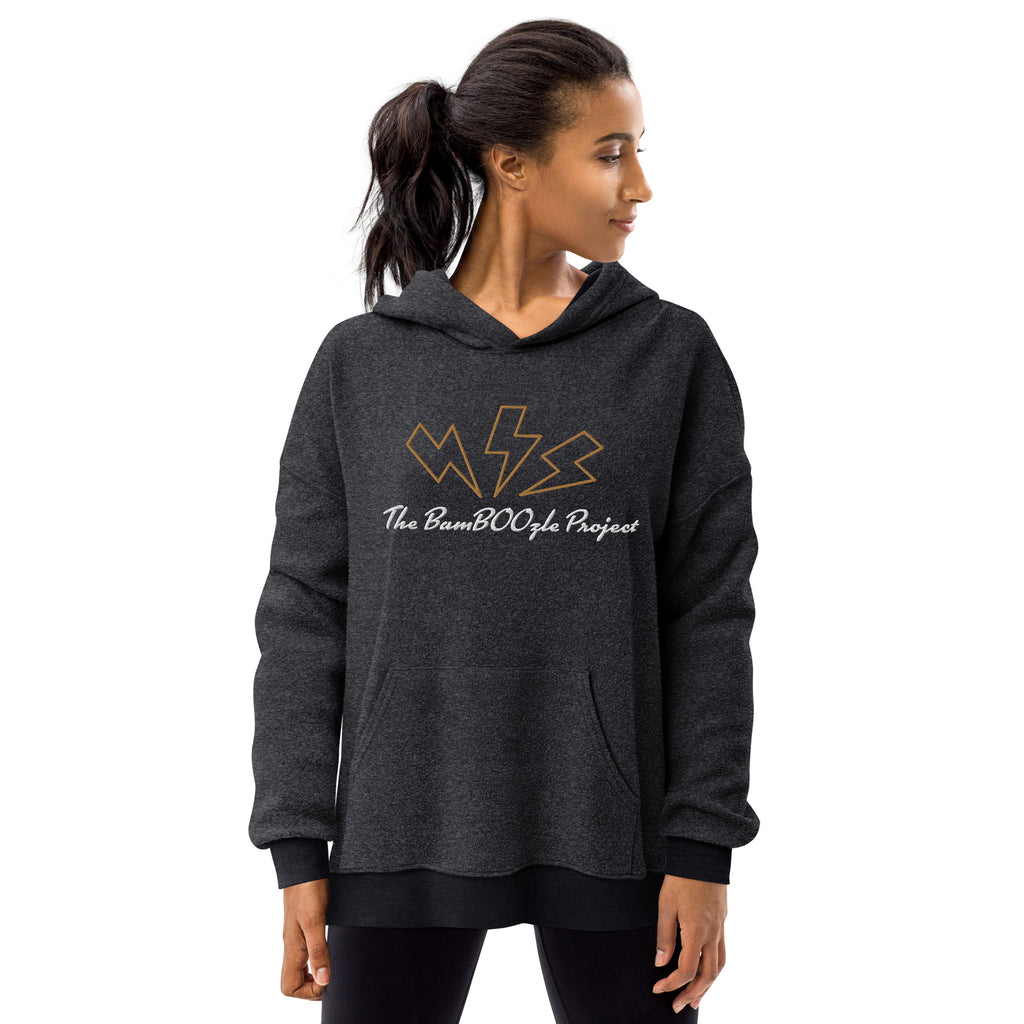 Lightning Unisex sueded fleece hoodie