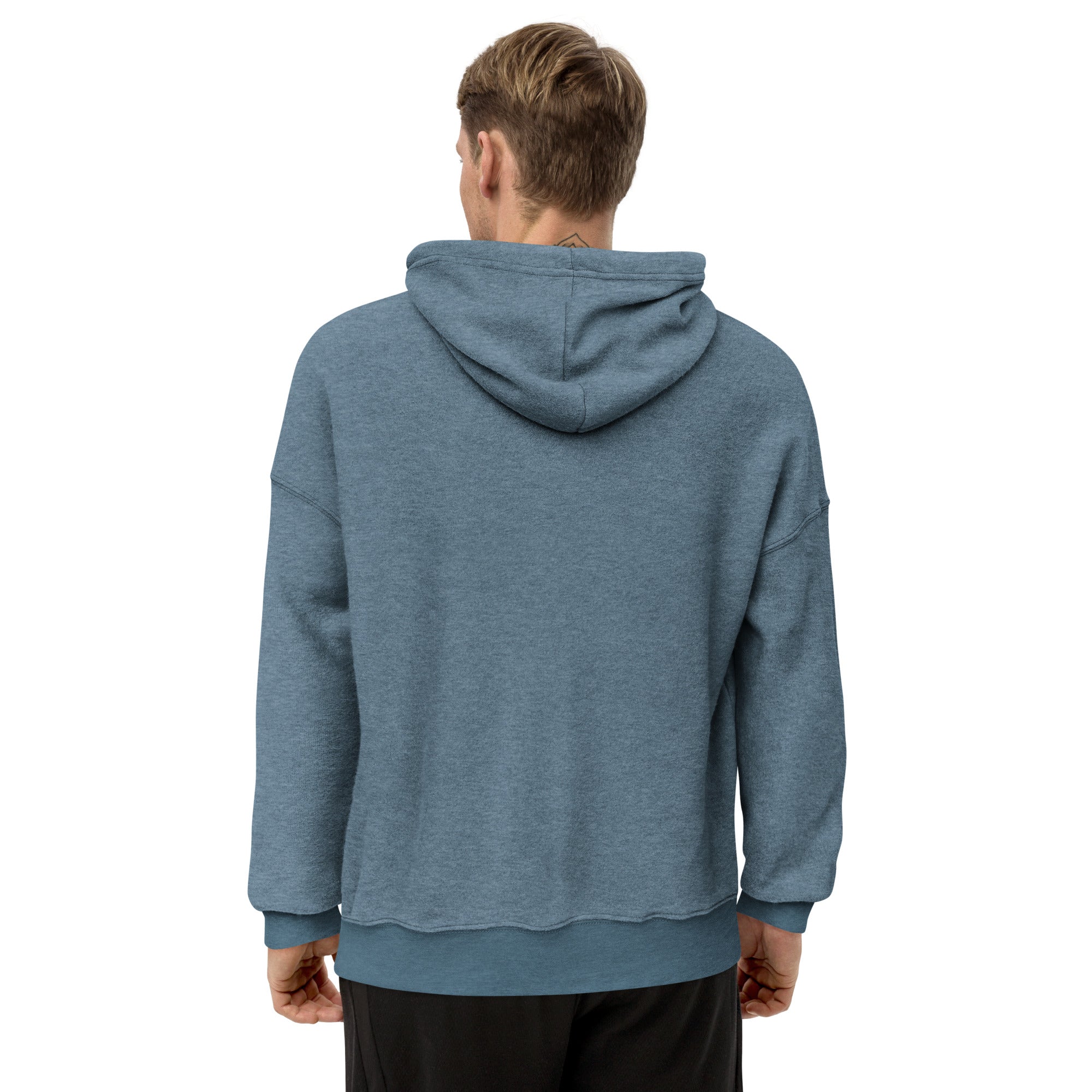 Lightning Unisex sueded fleece hoodie