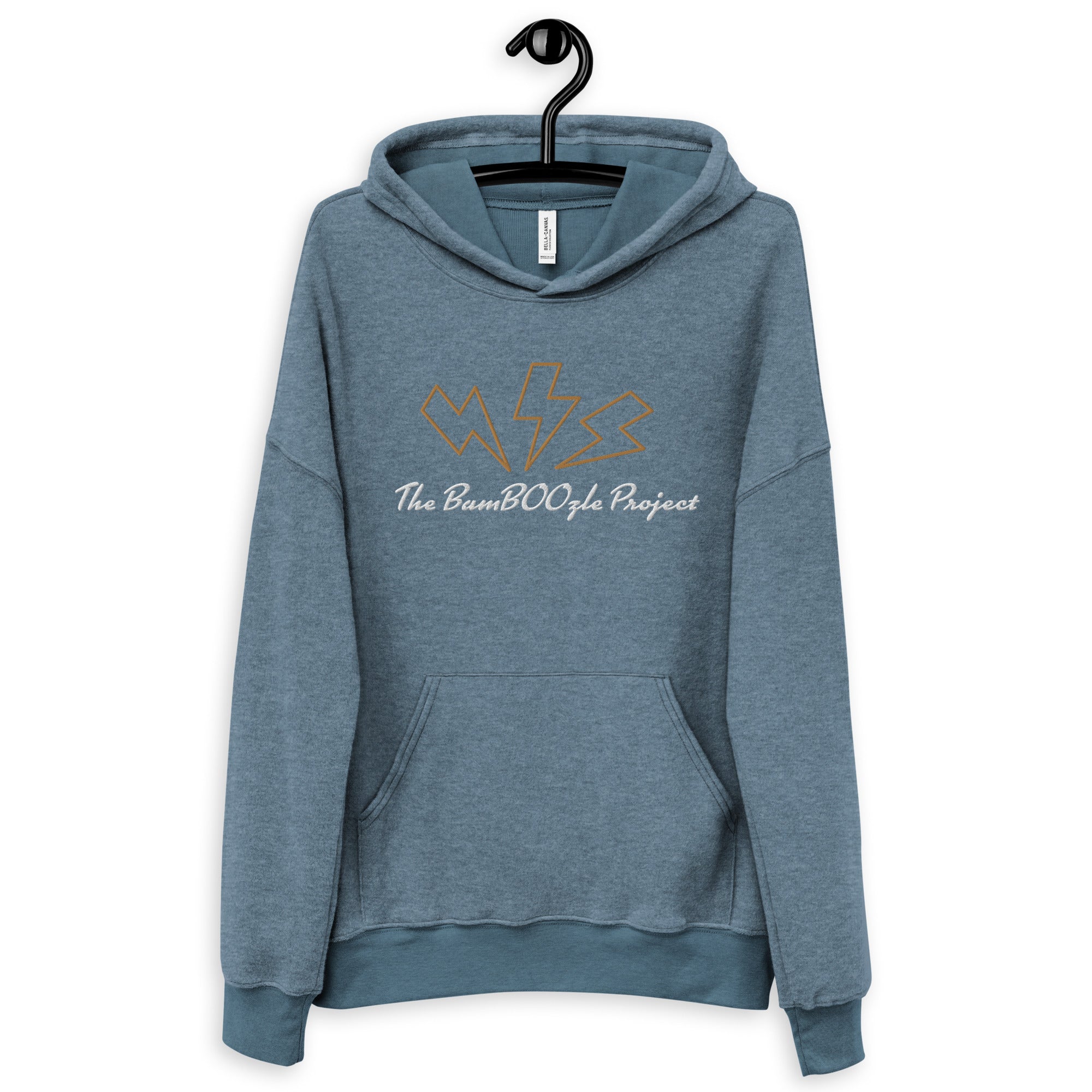 Lightning Unisex sueded fleece hoodie