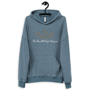 Lightning Unisex sueded fleece hoodie