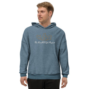 Lightning Unisex sueded fleece hoodie