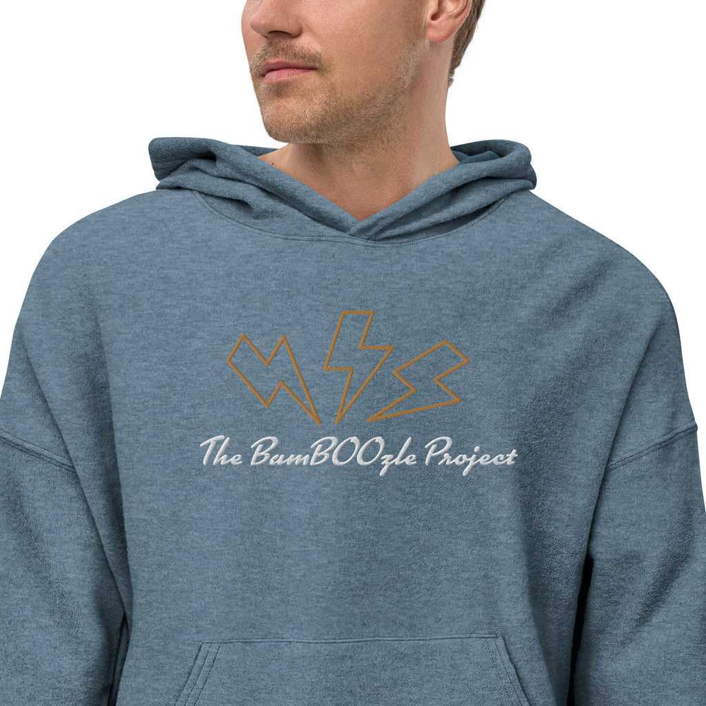 Lightning Unisex sueded fleece hoodie