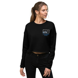 Robot Karaoke Embroidered Crop Sweatshirt